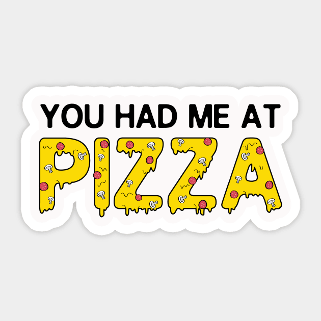 Funny Pizza Phrase Sticker by Suniquin